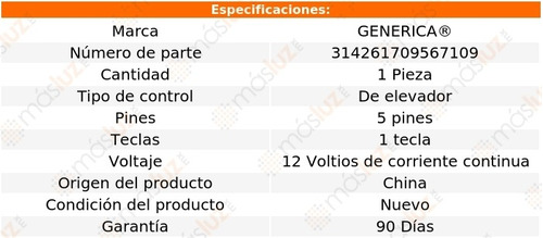 (1) Control Elevador Chevrolet Tracker 99/07 Generica Foto 2