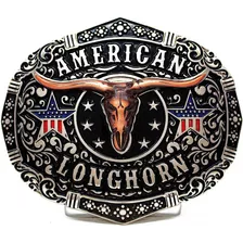 Fivela Country Texas Longhorn Cowboy Rodeio Luxo - Oferta!