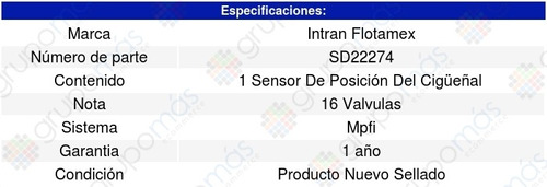 Sensor Cigueal Ckp Focus Station Wagon 00-04 Intran Foto 3