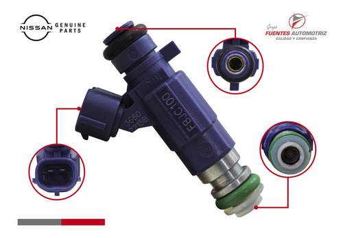 Inyector Combust Multiport Azul Infiniti G20 2.0 2001 Imp Foto 2