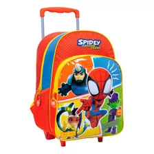 Mochila Spidey And Friends Con Carro 41 X 30 X 16 Cm