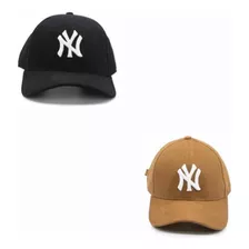 Kit 2 Bonés New York Aba Curva Trucker Yankees Snapback!!!