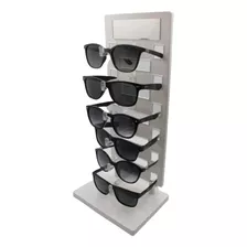Expositor Torre Para 6 Óculos Com Espelho Ep6l Branco