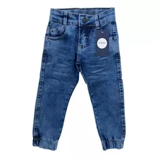 Calça Jeans Jogger Infantil Tamanho 1 2 3 Anos