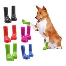 Zapatos Botas Para Lluvia Perro Y Gato Silicon Impermeable 