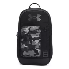 Mochila Urbana Under Armour Ua Halftime Color Black Diseño Liso 22l