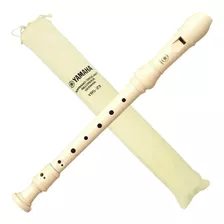 Flauta Yamaha Doce Germanica Soprano Yrs23g P R O M O Ç Ã O Cor Bege