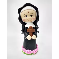 Imagem De Santa Rita De Cássia 12cm Biscuit Criança Infantil