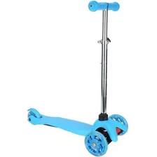 Patinete Infantil 3 Rodas Com Led Azul - Cks