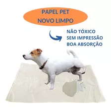 Jornal Pet Para Cachorro Limpo Reciclado 250 Folhas 65x48cm