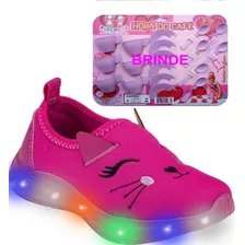 Tênis De Led Luzinha Impacto Infantil Feminino Menina 023