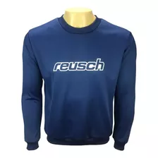 Blusão Moletom Reusch Training Azul Marinho 100% Poliéster