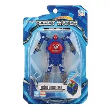 Robot Watch Pop Toys Relogio E Robo 2 Em 1 Azul Multikids