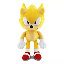 Pelucia Super Sonic Sonic The Hedgehog Boneco 30cm