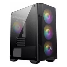 Gabinete Gamer Msi Mag Forge M100a Matx Rgb 4x120mm Fan Full Color Negro