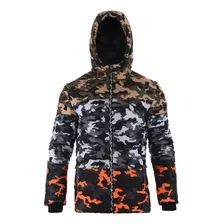 Campera De Hombre Camuflada Tricolor 