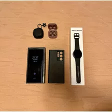 Samsung Galaxy S22 Ultra + Galaxy Watch 4 + Bugs Live + Case