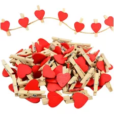 20 Mini Corazones De Madera Para Decorar, Adornar, Reglar