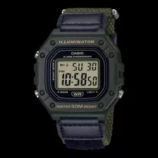 Reloj Casio W218hb-3a Para Hombre Iluminador 5 Atm Digital