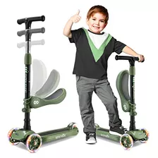 Patinete De 3 Ruedas Niños, 2 1 Asiento/sin Asiento, N...