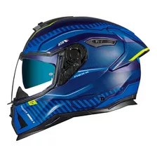 Capacete Fechado Nexx Sx100r Skidder Azul Oculos Solar @#