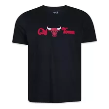 Camiseta New Era Core Chicago Bulls Nba Preto