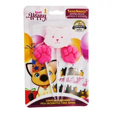 Velas Velinha Pet Cão Gato Aniversário Festa Pet C/ 3 Itens!