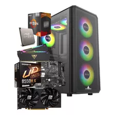 Torre Pc Gamer Ryzen 5, 16gb Ram, Ssd 500 Gb Rx 6600 