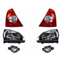 Par De Faros Renault Clio 2005-2006-2007-2008 Fondo Gris