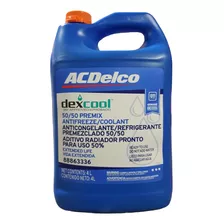 Coolant Refrigerante 50/50 Acdelco 3.78 Lts Color Naranjo