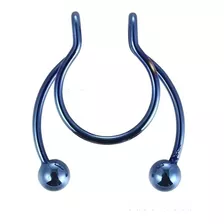 Piercing Nariz Septo Argola Falso Dourado Prata Preto Aço