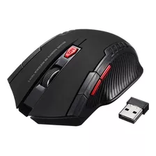 Mouse Gamer Bluetooth Negro Con Rojo Cali 