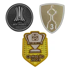 Kit Patch Camisa São Paulo 2024 Libertadores Copa Do Brasil