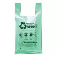 Sacola Plástica Biodegradável Prefeitura 48x55 Verde