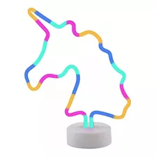 Lámpara Escritorio Luz Led Neón Decoración Usb O Con Pilas