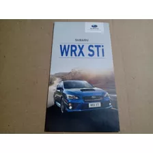 Folder Catálogo Subaru Wrx Sti Original Época Com 6 Páginas 