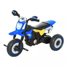 Triciclo Moto Infan Com Som E Luz Suporta Até 25 Kg Cor:azul
