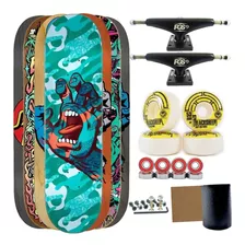 Skate Completo Maple Santa Cruz Roda 53mm Rolamento Abec