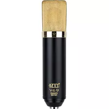 Microfone Condensador Valvulado Mxl V69 Mogami Edition Preto