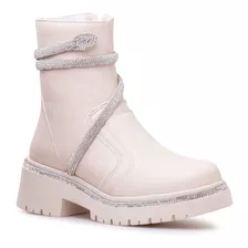 Bota Coturno Feminino Blogueira Brilho Cobra Tendênciajdk485