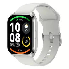 Relógio Smartwatch Watch 2 Pro Ls02 Pro Monitor Cardíaco Caixa Prateado Pulseira Prateado Bisel Preto Desenho Da Pulseira Lisa