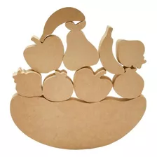 Juego De Equilibrio Infantil Frutas Mdf