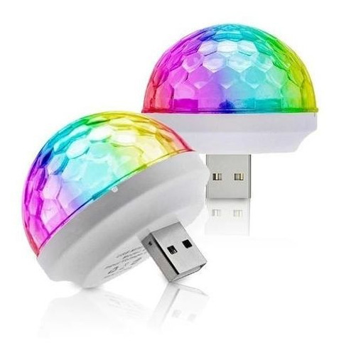 Esfera Para Celular Rgb Audiorritmica Usb Otg Fiesta