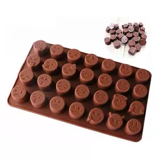 Molde Silicona Emojis Emoticones Cara Chocolate 28 Cavidades