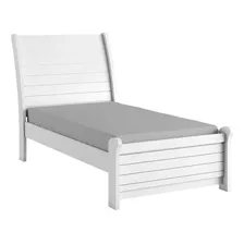 Cama Solteiro Siena Branco - Bianchi