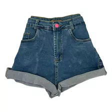Short Jeans Feminino Plus Size C Lycra Com Cinto Lançamento