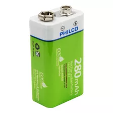 Bateria 9v 280mah Recargable Philco 