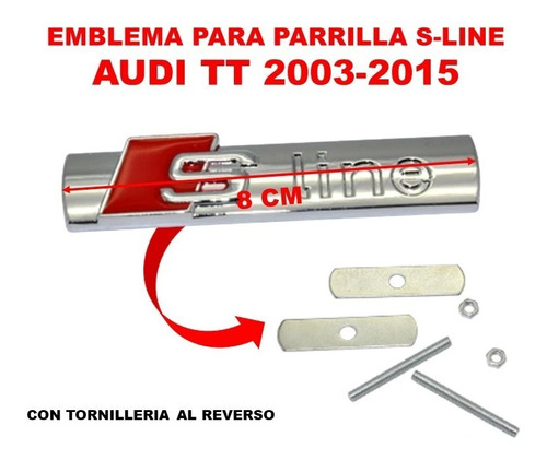 Emblema Para Parrilla S-line Audi Tt 2003-2015 Foto 3