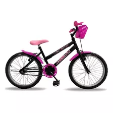 Bicicleta Infantil Preta Mtb Aro 20 Feminina 2024 Julie