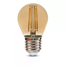 Lampada Led Filamento Bolinha G45 2w Bivolt E27 2400k Quente